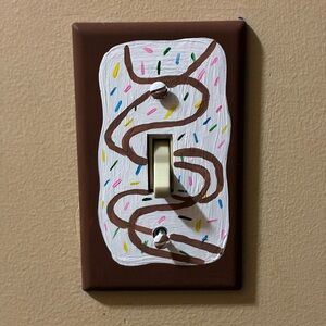 Hot Fudge Sundae Pop Art Painted Light Switch Cover